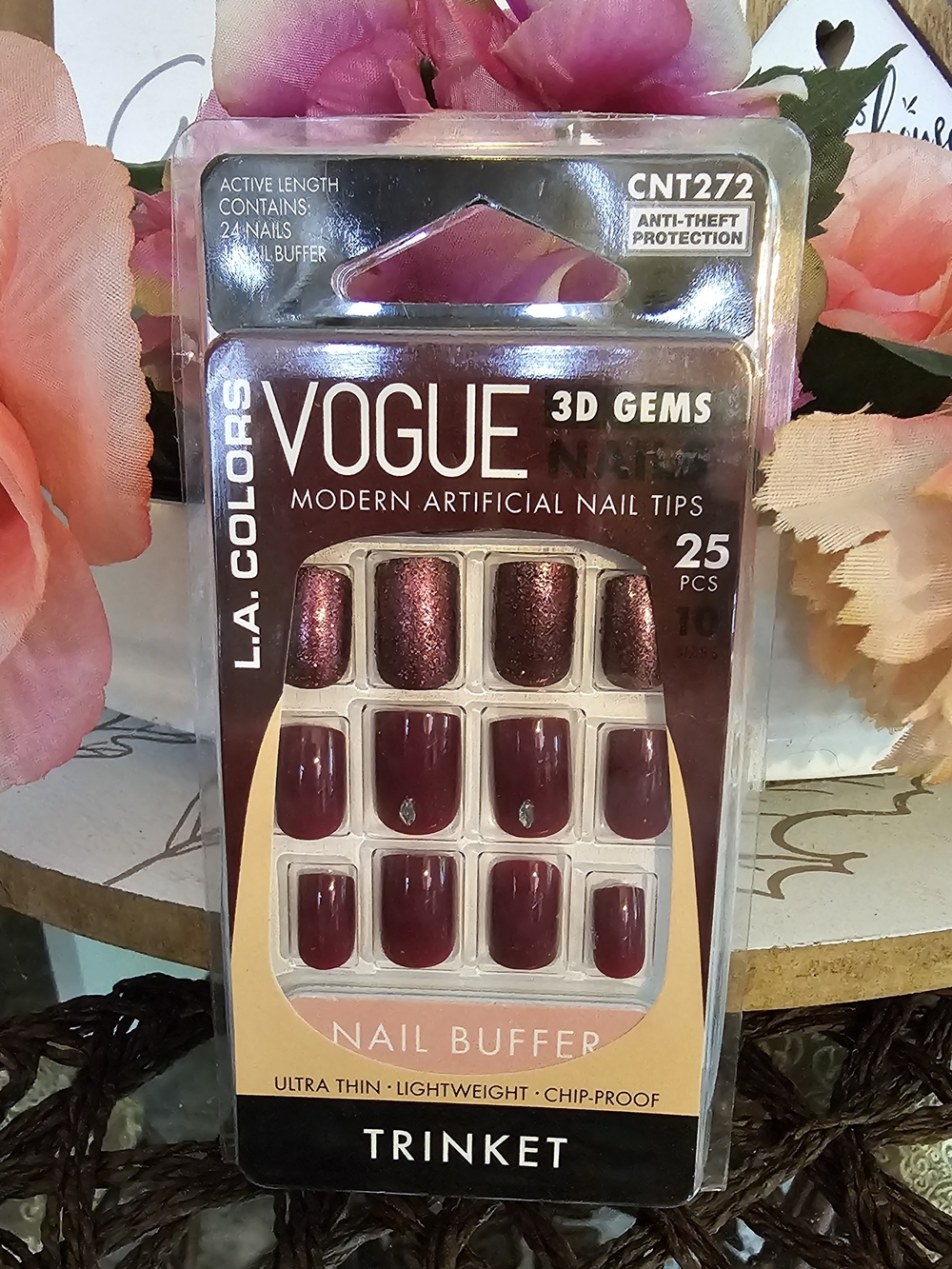 VOGUE L.A. COLORS 3D Gems Trinket Nail Tips